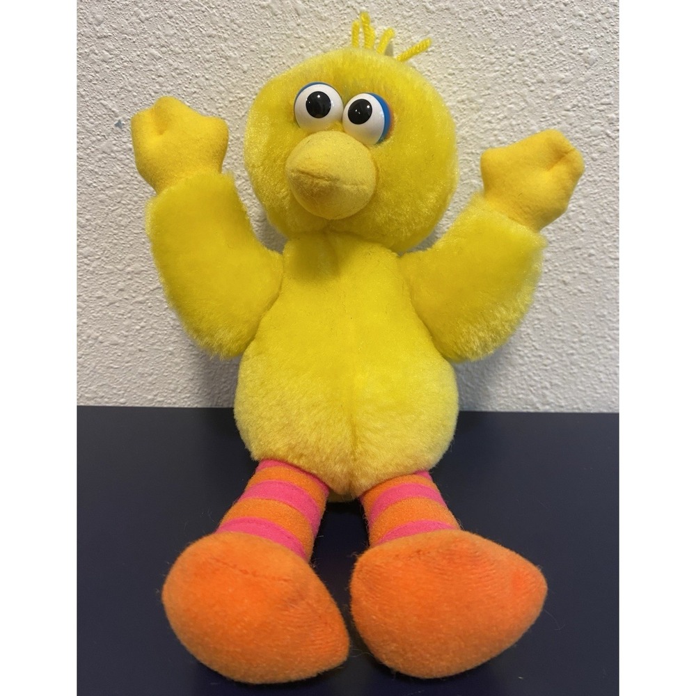 Vintage 1996 Tyco Sesame Street Big Bird Plush Stuffed Animal, Cuddle, 10 inches